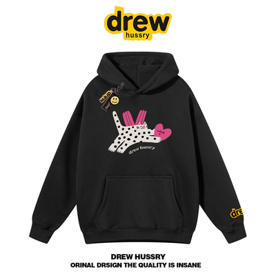 官网drew潮牌虞书欣同款卫衣男女