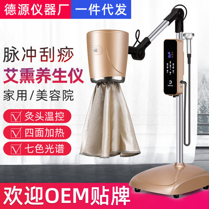 立式艾灸仪器理疗熏蒸仪家用美容院电加热灯温灸仪无烟艾灸温灸器