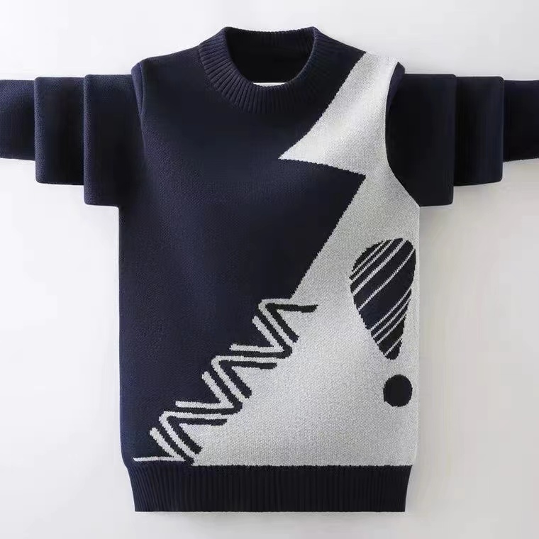 韩版细毛线秋冬款男童棉新款毛衣