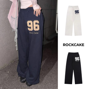 美式复古嘻哈运动卫裤女爵士jazz宽松直筒垂感休闲裤拖地阔腿裤子