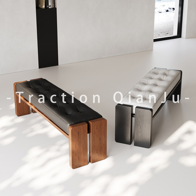 中古风实木长条凳家用换鞋凳