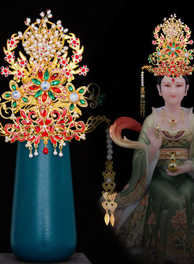 合金神像凤冠头饰26-36寸