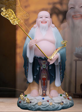 汉白玉祝福家用赤脚大仙神像