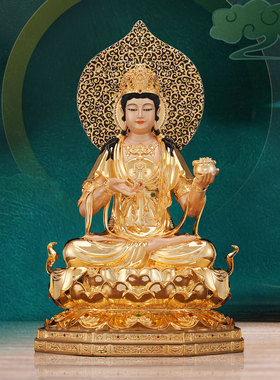 监牢地神台湾铜鎏金佛像祝福
