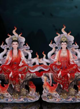 九尾狐像娘娘神像真身摆件