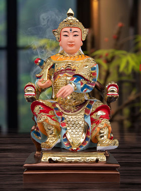 五显华光大帝神像马元帅摆件