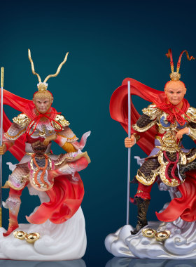 汉白玉家用齐天大圣孙悟空摆件