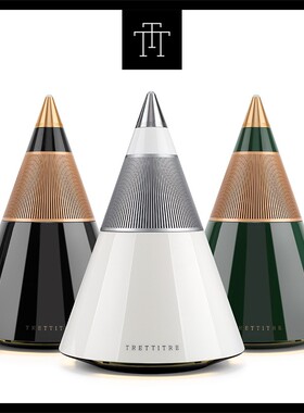 钢琴漆无线蓝牙360度重低音炮台面桌面音箱TRETTITRE TreSound1