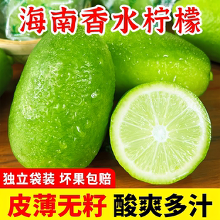 包邮 海南香水柠檬新鲜现摘无籽青柠檬奶茶店专用当季 水果一级果