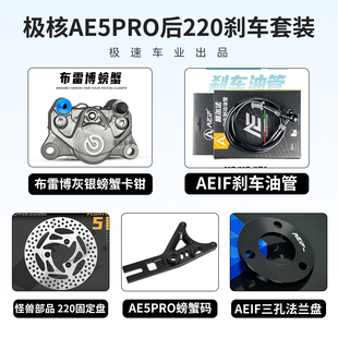 正品Brembo布雷博小螃蟹卡钳适用极核AE5 AE4 九号M395C MZ E300P