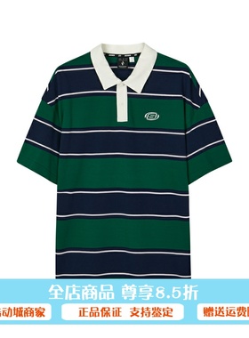 代购斯凯奇夏季新款男女同款舒适美式复古针织POLO衫L224U047