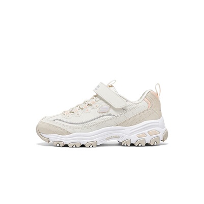 Skechers斯凯奇新款女童舒适百搭时尚轻便魔术贴老爹鞋319062L