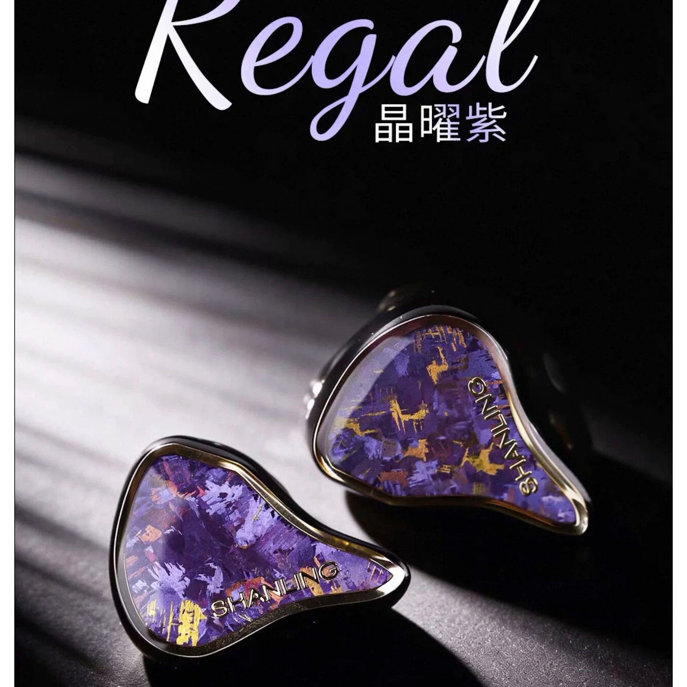 山灵Regal2晶耀紫流人声有线入耳式HiFi耳机2动圈2平板4动铁耳塞图片