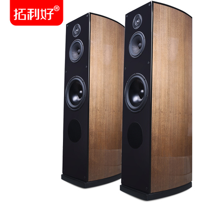 拓利好高山流水10寸绅士宝发烧落地音箱hifi音响无源家用木质音箱