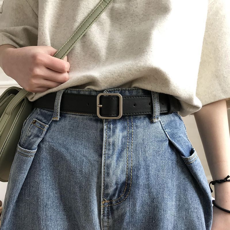 复古小皮带女黑色简约女士裤带装饰女款配裙子西装牛仔裤腰带细款