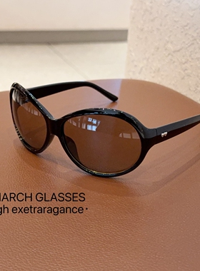 复古超大框偏光遮阳墨镜老钱风大脸显瘦防紫外线太阳眼镜男女时髦