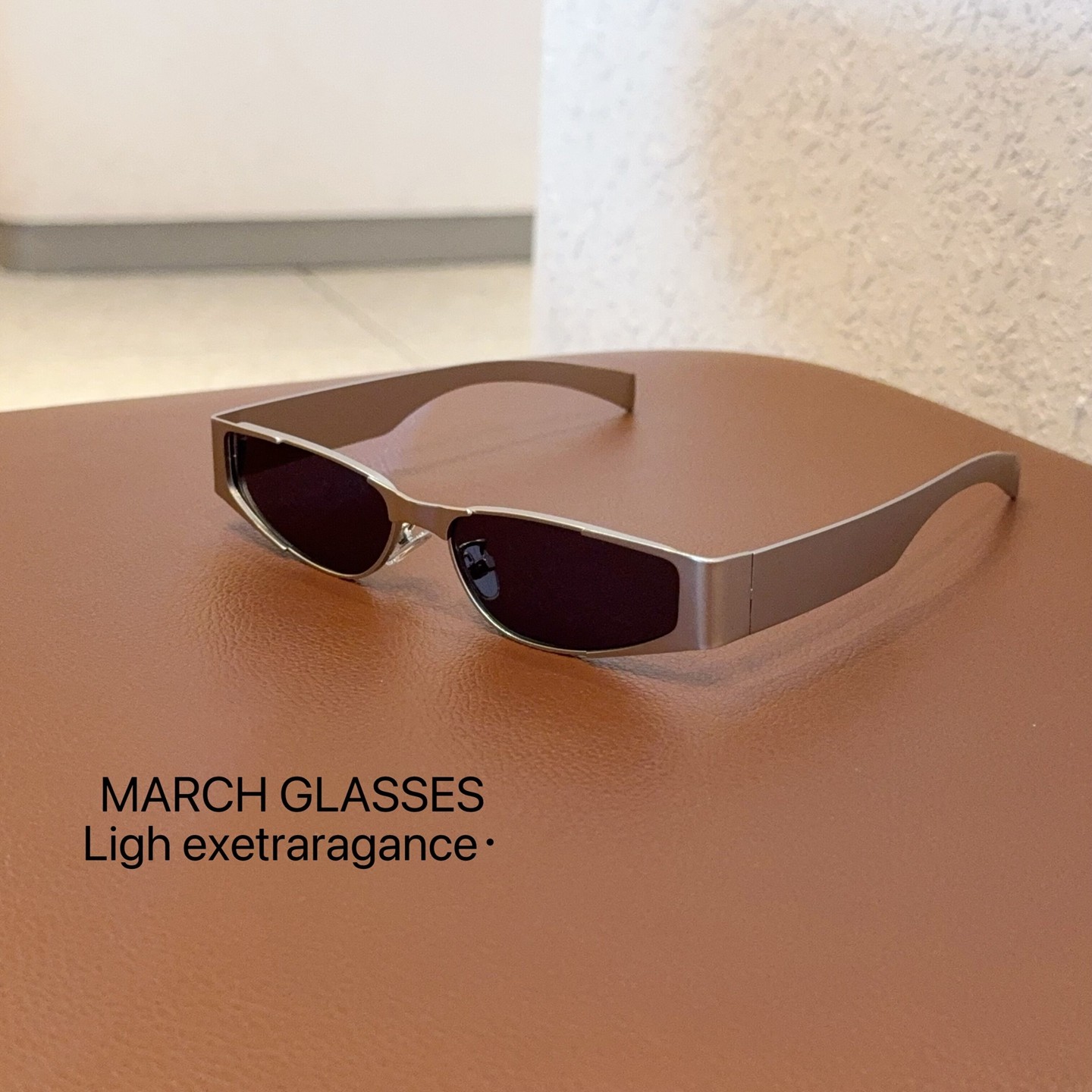 欧美风金属长方形小框太阳眼镜男前卫个性防紫外线遮阳墨镜近视女