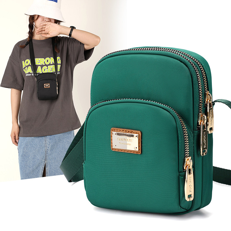 韩版时尚女士夏天轻便迷你单肩小背包三层手机包贴身防水斜挎包