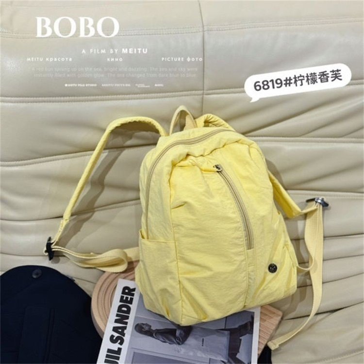 2025新款博卜BoBo超轻便户外运动双肩包简约慵懒风上班通勤小背包