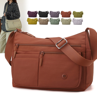 高级感女士妈妈轻便大容量牛津布单肩包防水旅行通勤斜挎包正品潮