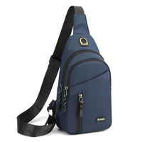 Business chest bag, men's crossbody bag, single-shoulder bag, canvas casual backpack, sports small bag, Oxford cloth bag, Korean style trend thumbnail 5