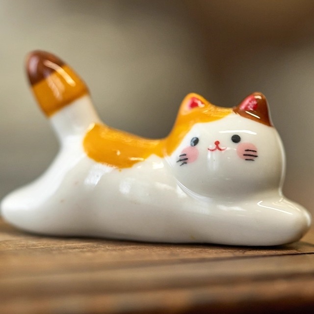 上班搭子陶瓷小猫桌面摆件