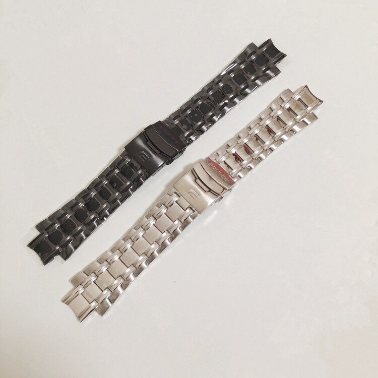适配于EFR-539 DY手表带5345钢带原装精钢表链实心钢链配件男16mm