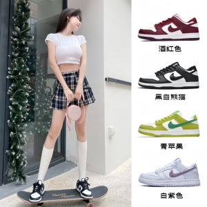 dunk女鞋低帮黑白熊猫鞋莆田情侣青苹果板鞋夏季透气运动男款鞋子