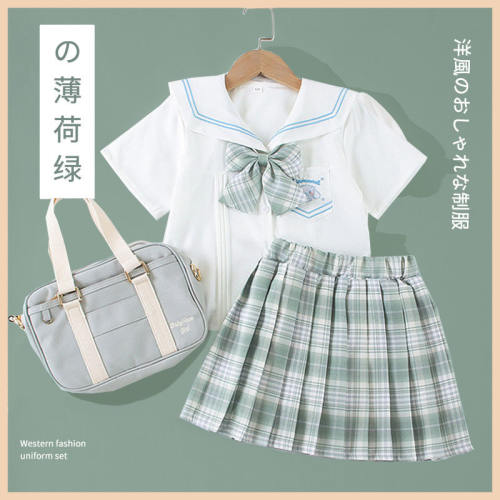 JIC女童学院风jk套装裙夏