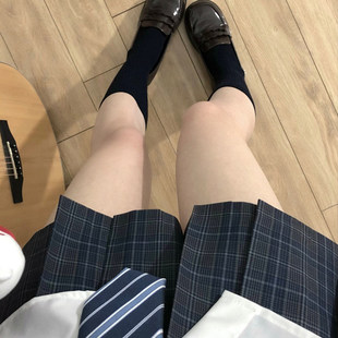 JIC火星Institutejk制服原创钨格裙狗短正版弹力收腰衬衫百褶半身