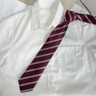 JIC火星institutejk 日系条纹原创春秋冬印花学院/手打领结/手打