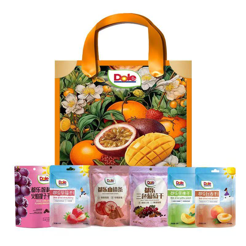 悦享缤纷水果干大礼包草莓黄桃葡萄水果干休闲蜜饯果脯小吃礼盒