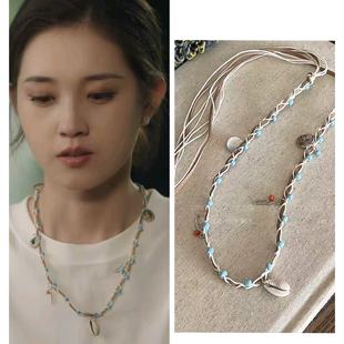 盛夏芬德拉同款 百搭头饰连衣裙蜡绳编织腰链 项链民族风项链女时尚