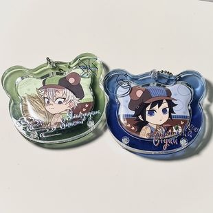 熊耳吧唧谷美新款自制小熊吧唧保护套亚克力58mm展示框送朋友礼物