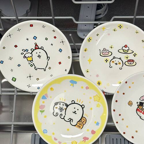 自嘲熊盘子可爱卡通陶瓷餐盘