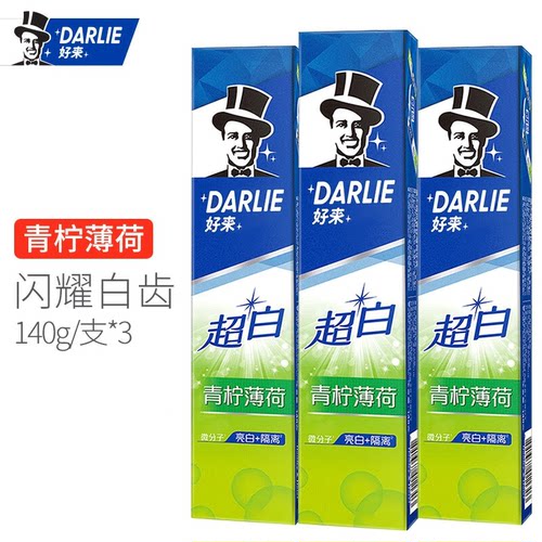 好来牙膏清新口气青柠薄荷140g
