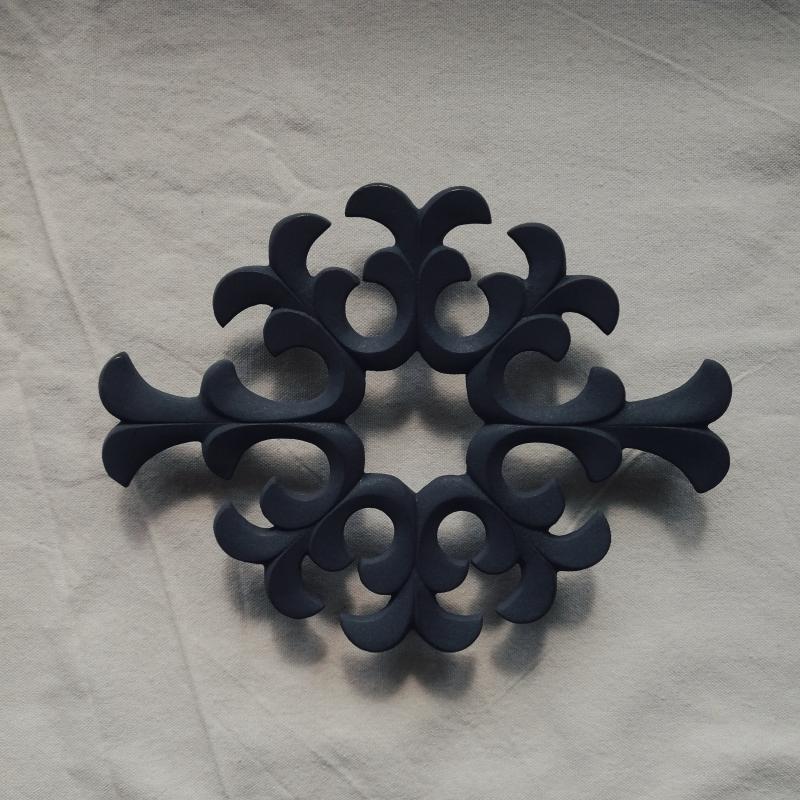 珈琏Y 日本博凤堂南部铁器锅垫铸铁隔热垫餐桌装饰炭谷三郎铁壶垫