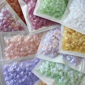 10毫米五瓣花中孔手缝亮片DIY手工装 饰服装 辅料头饰品制作材料