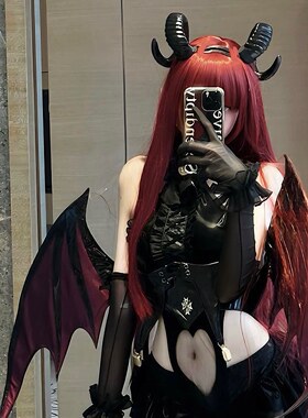 暗黑魅魔黑色恶魔角发箍