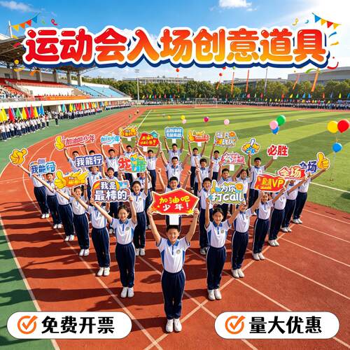 运动会入场创意道具手举