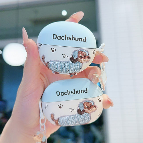 音乐小狗适用华为freebudspro4保护套freebuds4/4e无线5/5i耳机壳FreeBuds7i新款FreeClip2盒6i卡通SE3磨砂女