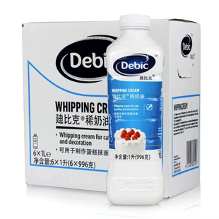 特价 迪比克亚太版 塑型淡奶油动物稀奶油 蛋糕西点茶饮专用1L
