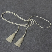 窗帘绳子百搭头绳特价 编织流苏细腰带棉绳女腰绳装 饰女连衣裙服装