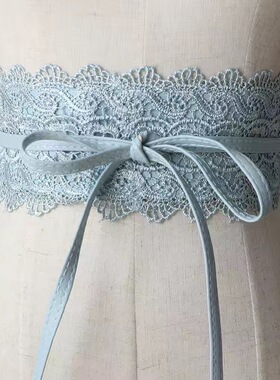 蕾丝腰封外搭衬衫花边百搭装饰腰带女黑色绑带配连衣裙收腰显瘦女