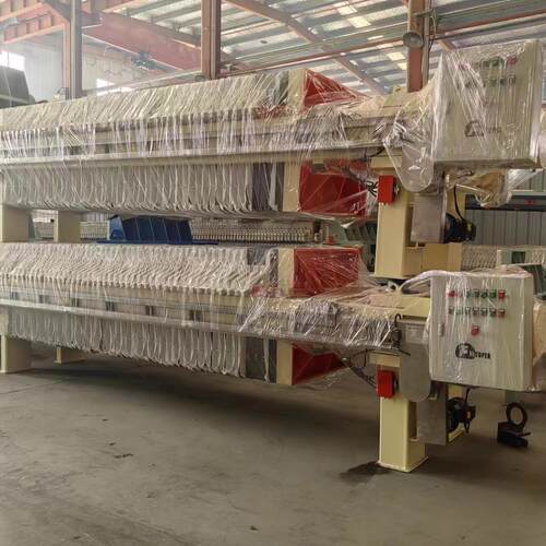 厢式压滤机矿山污水打桩盾构泥浆印染污水处理500平全自动压泥机