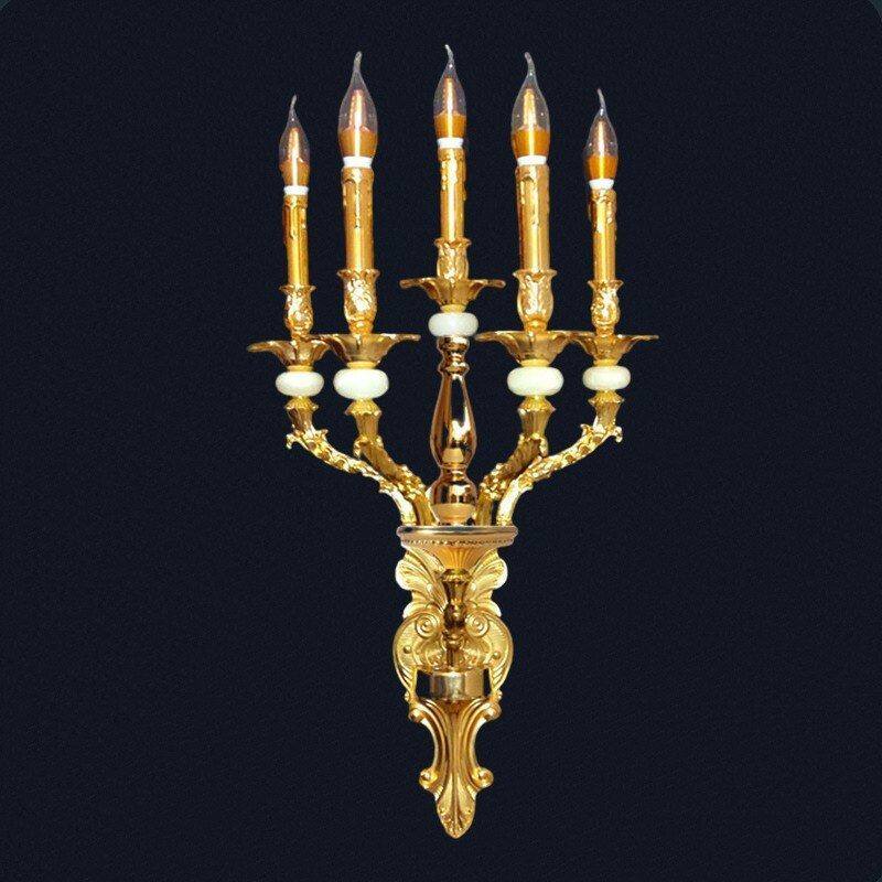 厂家批发欧式奢华合金壁灯大堂酒店别墅客厅展厅时尚创意墙壁灯具