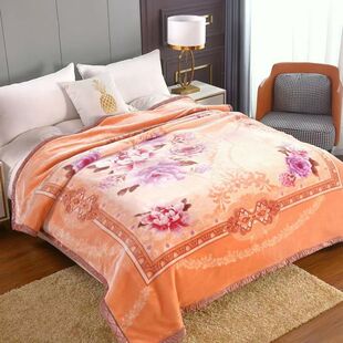 换季新品双层加厚拉舍尔绒毛毯透气保暖秋冬新品单人毯 双人盖毯