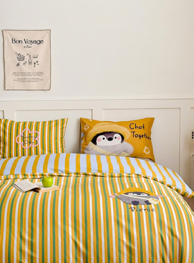 2025新爆款窝米2025新品毛巾绣X数码13370全棉卡通系列四件套