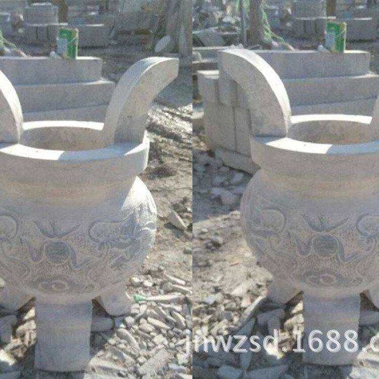 山东青石花盆价格 石刻花盆图片 园林石雕花盆厂家
