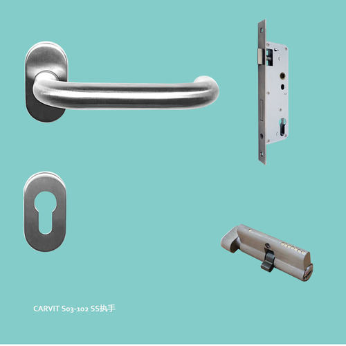 304不锈钢断桥铝型材门锁窄边门